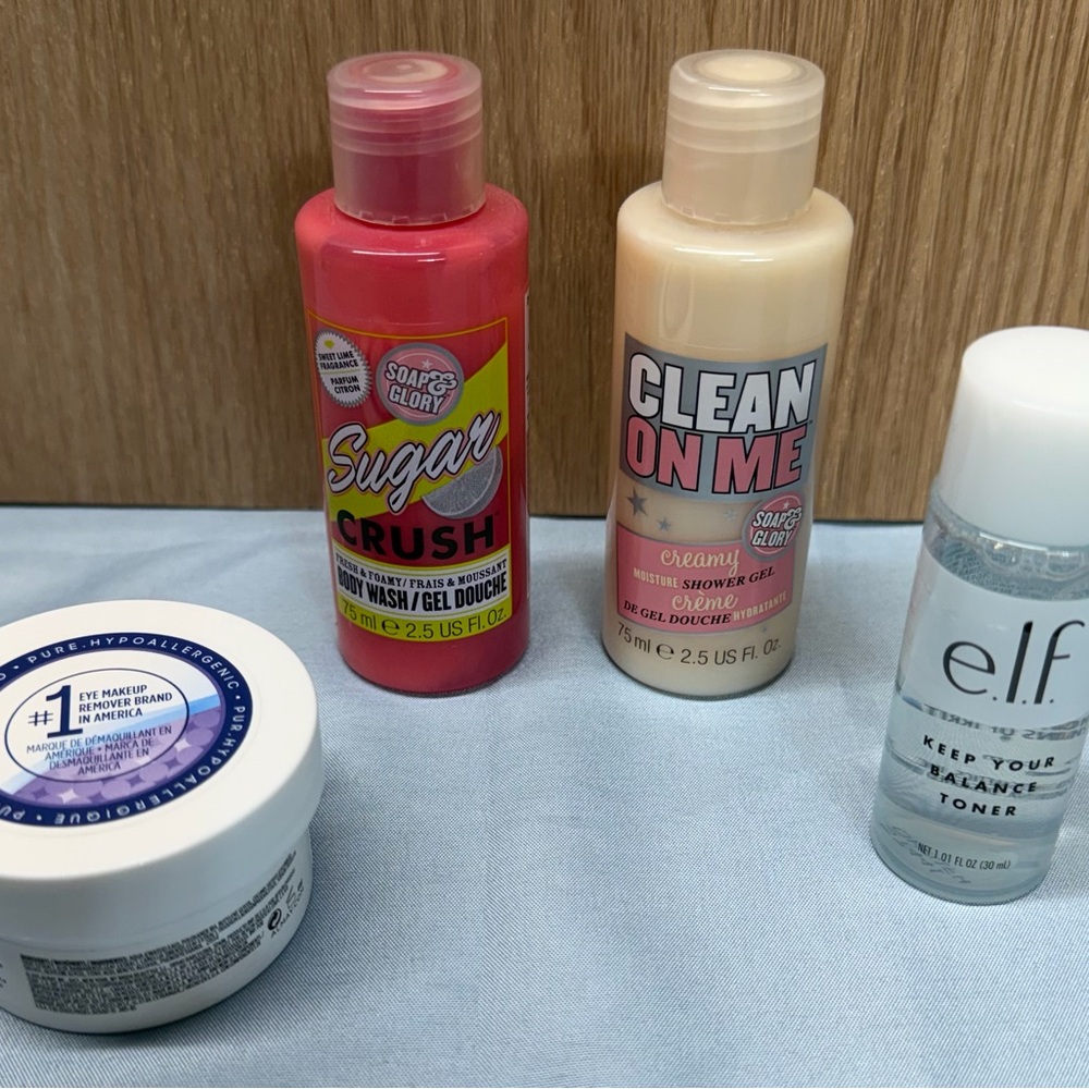 Travel Soap & Glory, Almay & elf